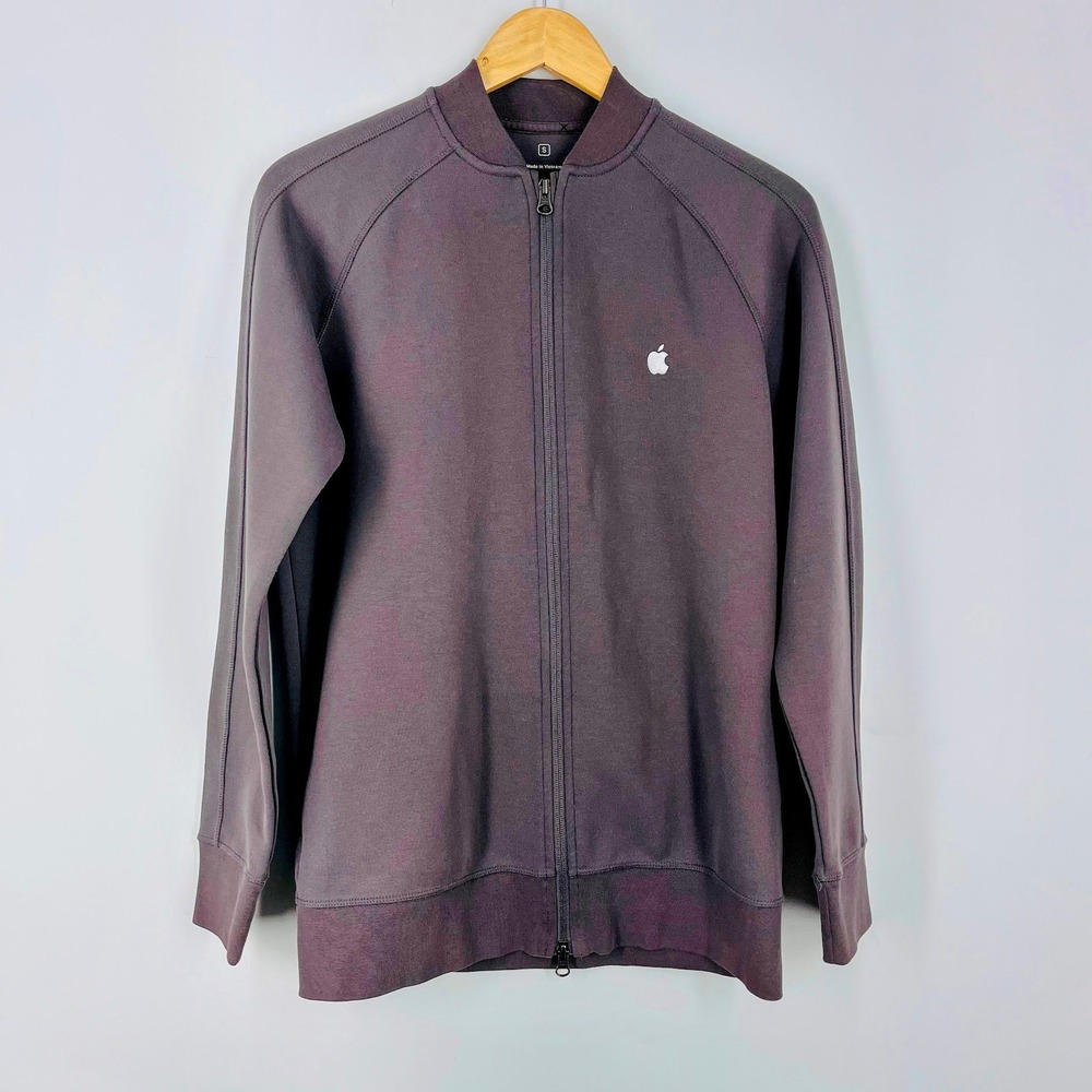 Apple Employee Exclusive‎ Full Zip Track Jacket Purple Grey Mens Small Bomber